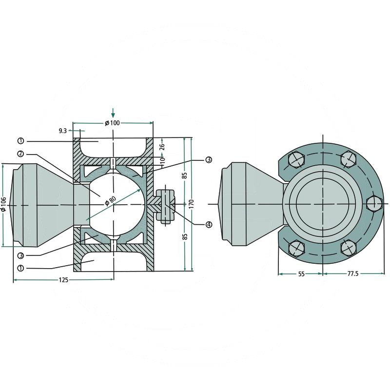 Rotary tipping ball bearing | zdjęcie nr 2