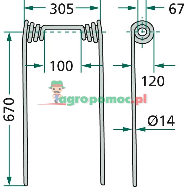 Straw following tines | zdjęcie nr 2