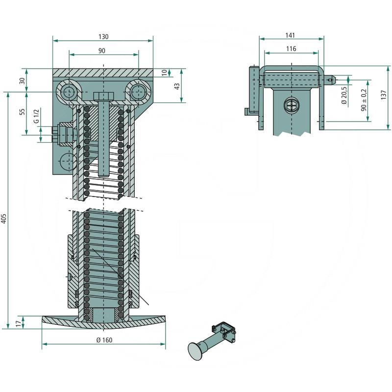 Support foot hydraulic | zdjęcie nr 2
