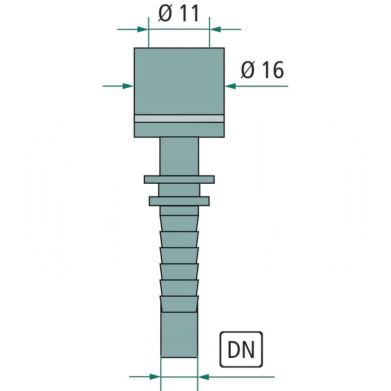 Swage fitting I=11 L=16,5 A=16 NW 06-LAV | zdjęcie nr 2