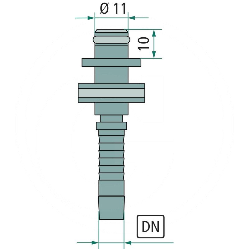 Swage fitting plug 11 NW 08 with bearing VA | zdjęcie nr 2