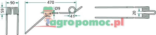 Swather tine | 06581134, 1.1079.130.107.00 | zdjęcie nr 2