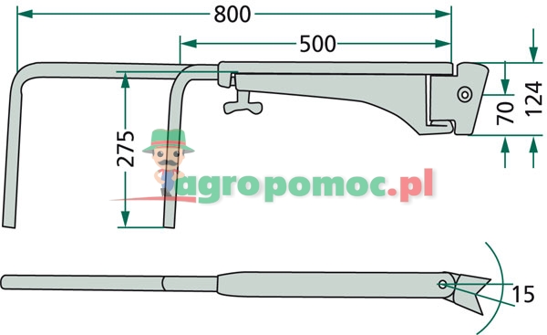 Telescopic mirror holder | 1-34-677-082 | zdjęcie nr 2