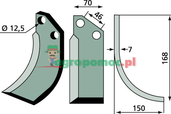 Tiller blade | 12000500 | zdjęcie nr 2