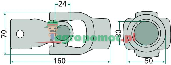 Universal joint, complete | 0628090 | zdjęcie nr 2
