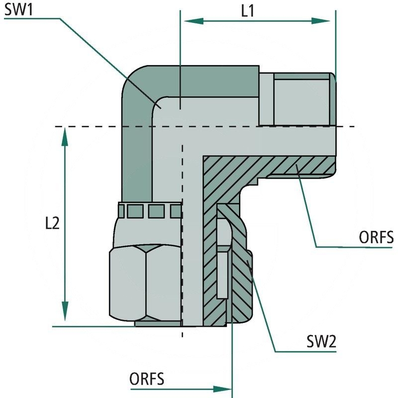 WA 9/16 FS-ORFS x 9/16 M-ORFS | zdjęcie nr 2
