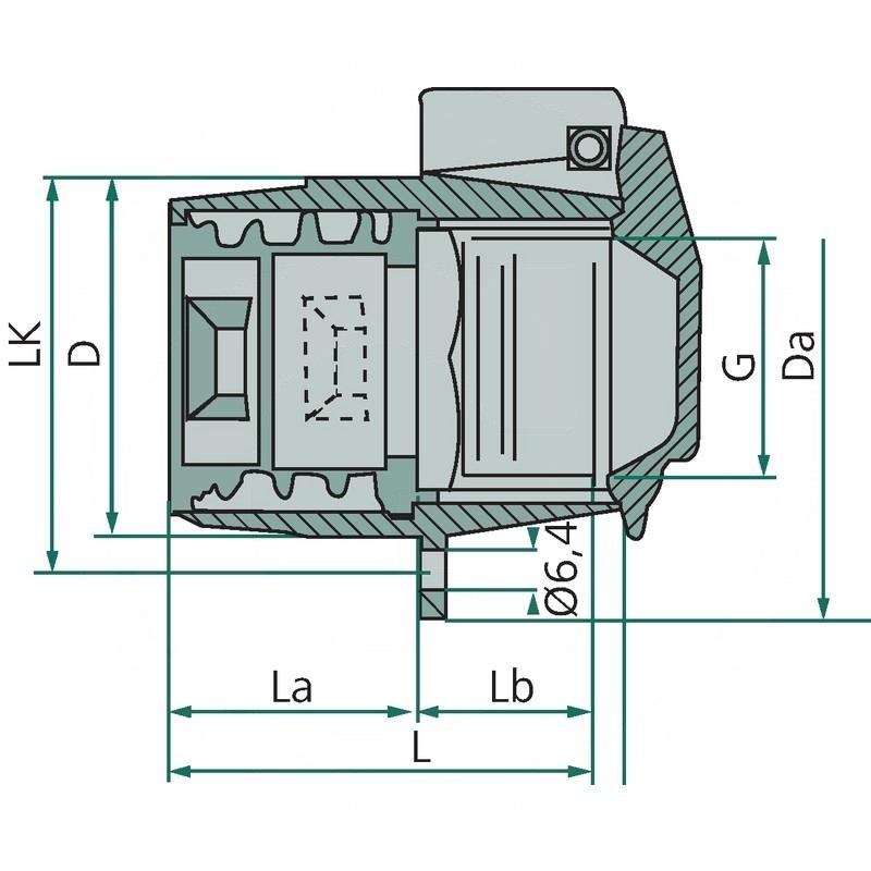 AKF (M18x1,5) DN06-BG1 Ø12 | AKF 10 HL 1 | zdjęcie nr 2