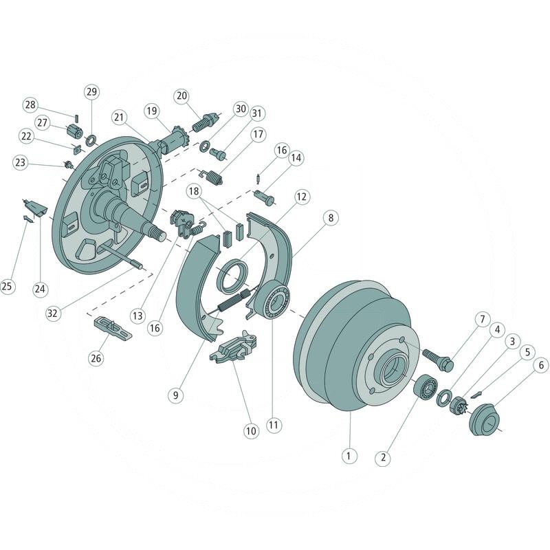 AL-KO Brake shoe set | zdjęcie nr 2
