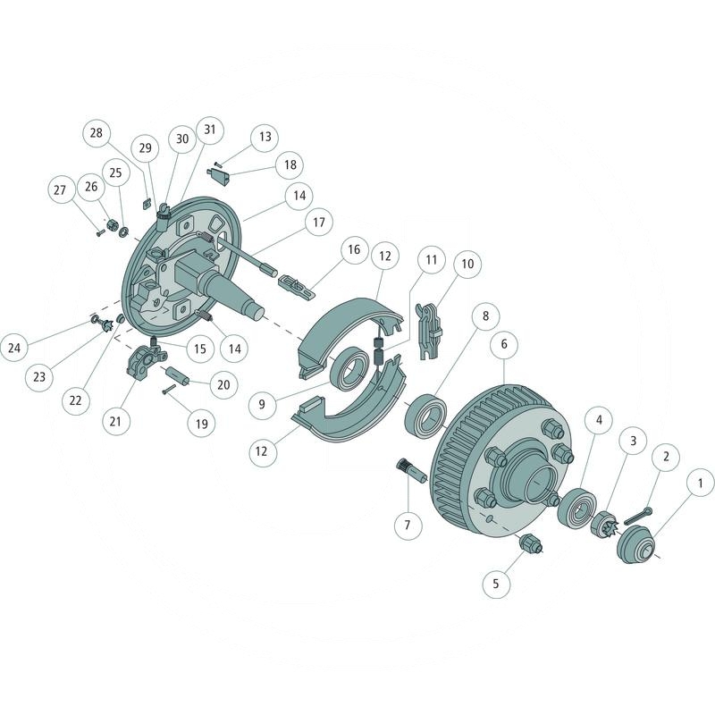 AL-KO Brake shoe set | zdjęcie nr 2