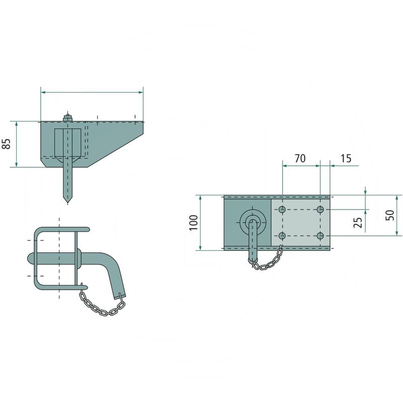 AL-KO Clamp bracket | zdjęcie nr 2