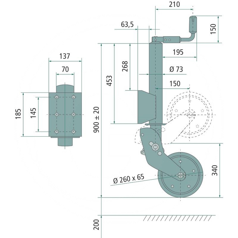 AL-KO Jockey wheel | zdjęcie nr 2