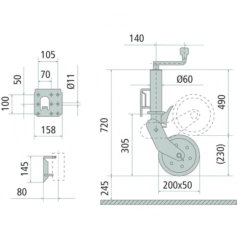 AL-KO Jockey wheel | zdjęcie nr 2