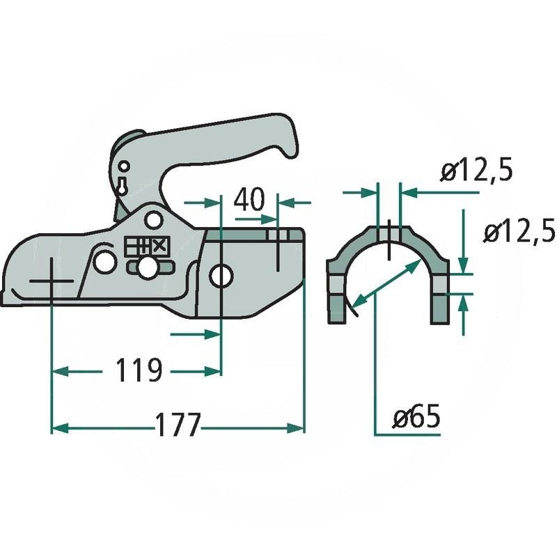 ALBE Tow ball hitch | WW350RD1212 | zdjęcie nr 2