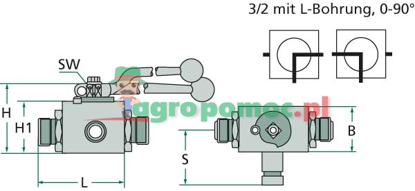 Ball valve BKH-3L 12L DN-10 (M18x1,5) | zdjęcie nr 2
