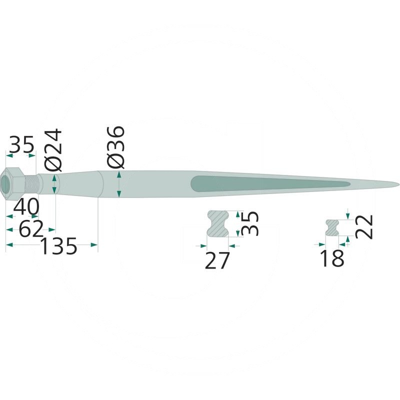 Blueline Big bale tine | 181105 | zdjęcie nr 2