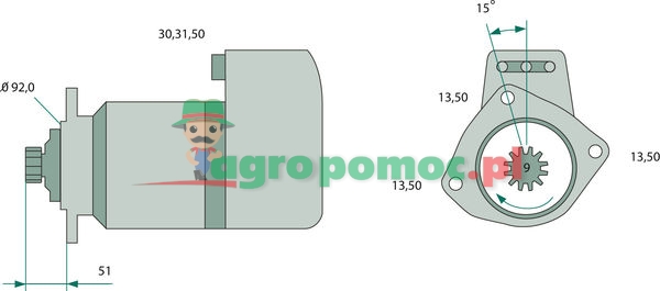 Bosch Starter | 1326930, 0021515301, 0031514501, 0041516001 | zdjęcie nr 2