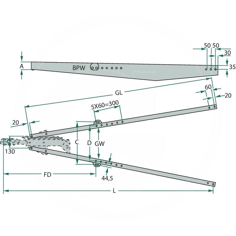 BPW A-frame drawbar ZEA 2,0-1 | 05.447.26.25.1 | zdjęcie nr 2