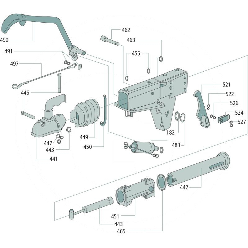 BPW Spring accumulator for hand brake lever | zdjęcie nr 2