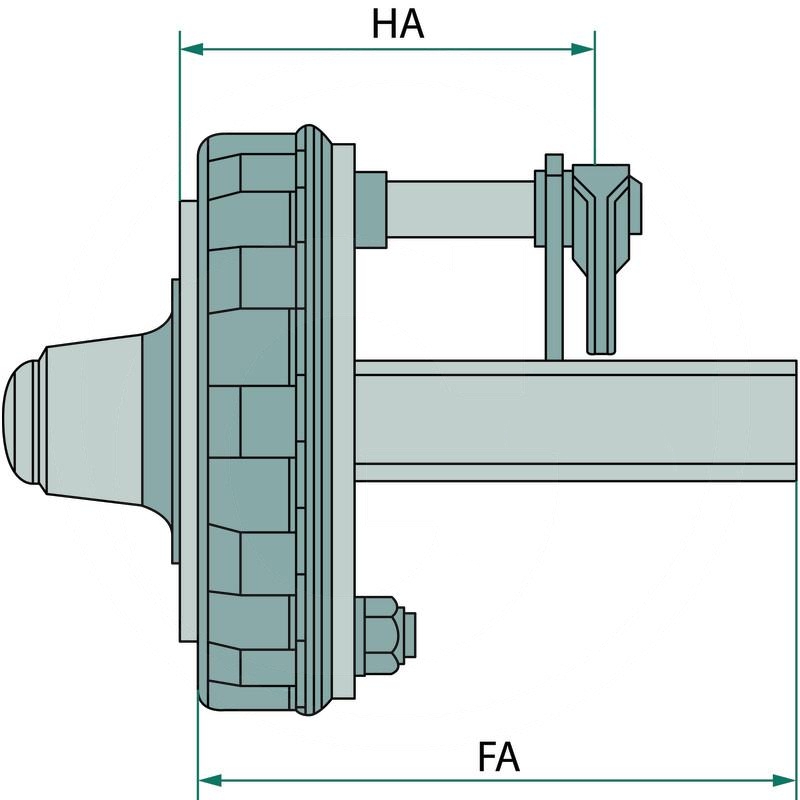BPW Stub axle with brake GS-ST7008 | zdjęcie nr 2