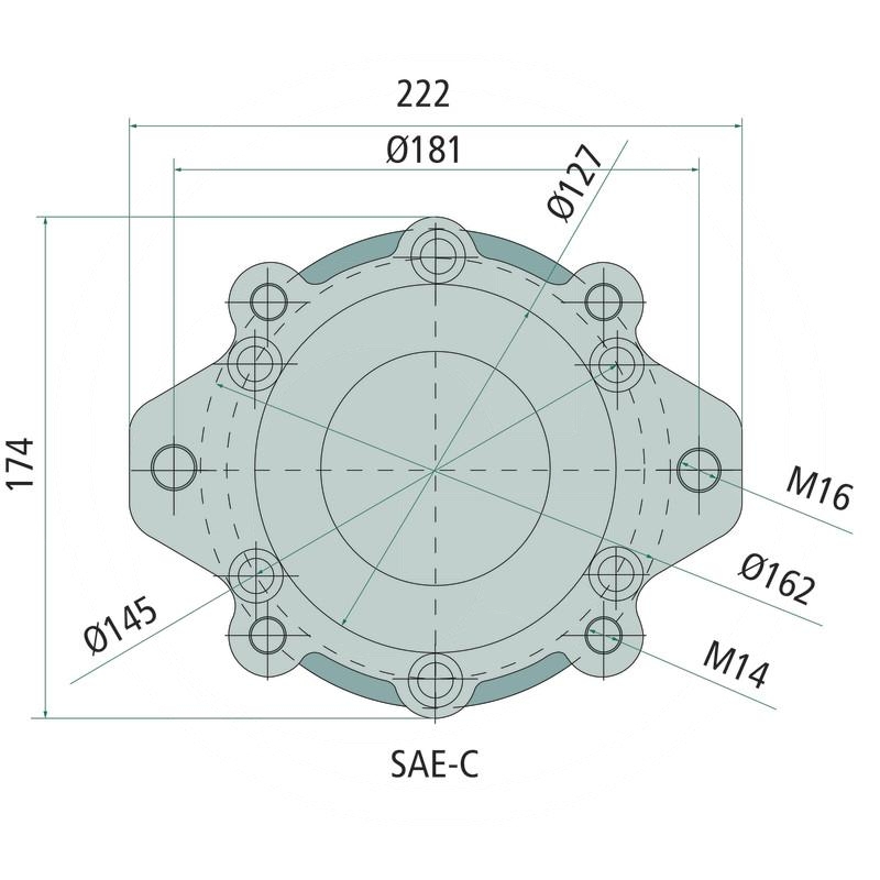 BREVINI Flange SAE-C B600 | zdjęcie nr 2