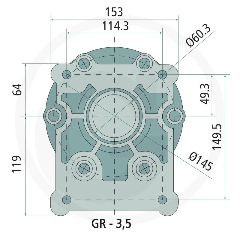 BREVINI Flange size 3,5 B600 | zdjęcie nr 2