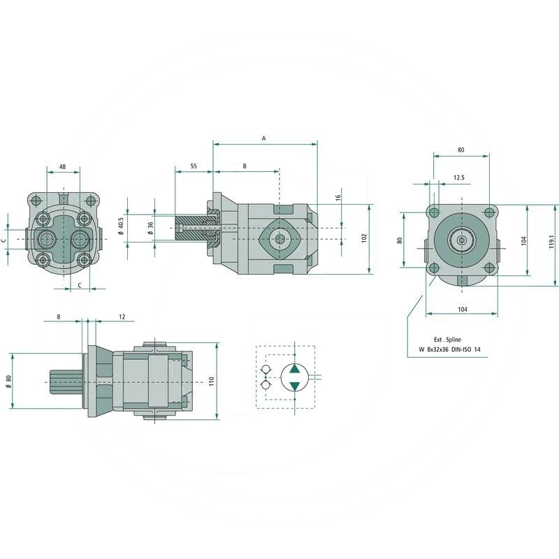 Casappa Pump FP20.20B0-16Z0-LPGD/GD | zdjęcie nr 2
