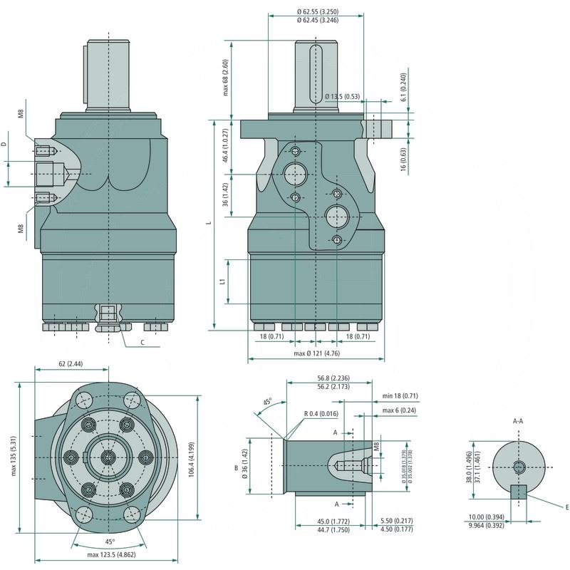 Danfoss Hydraulic motor OMH 400 | zdjęcie nr 2