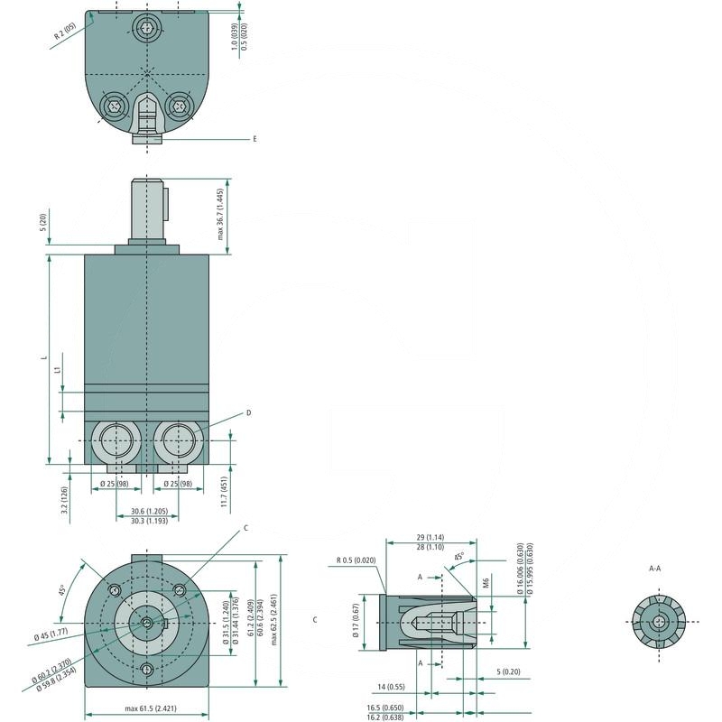Danfoss Hydraulic motor OMM 8 SA | zdjęcie nr 2