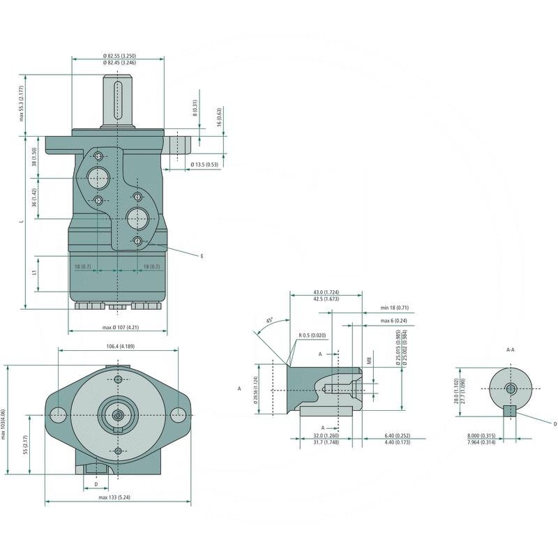 Danfoss Hydraulic motor OMP 315 | zdjęcie nr 2