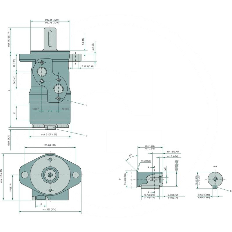 Danfoss Hydraulic motor OMP 315 | zdjęcie nr 2