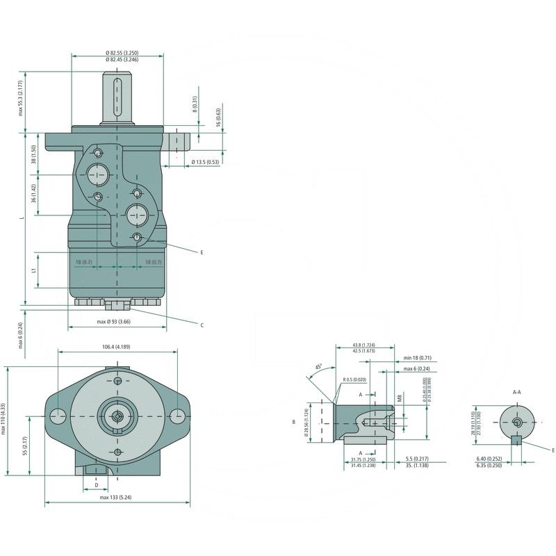 Danfoss Hydraulic motor OMP 50 | zdjęcie nr 2