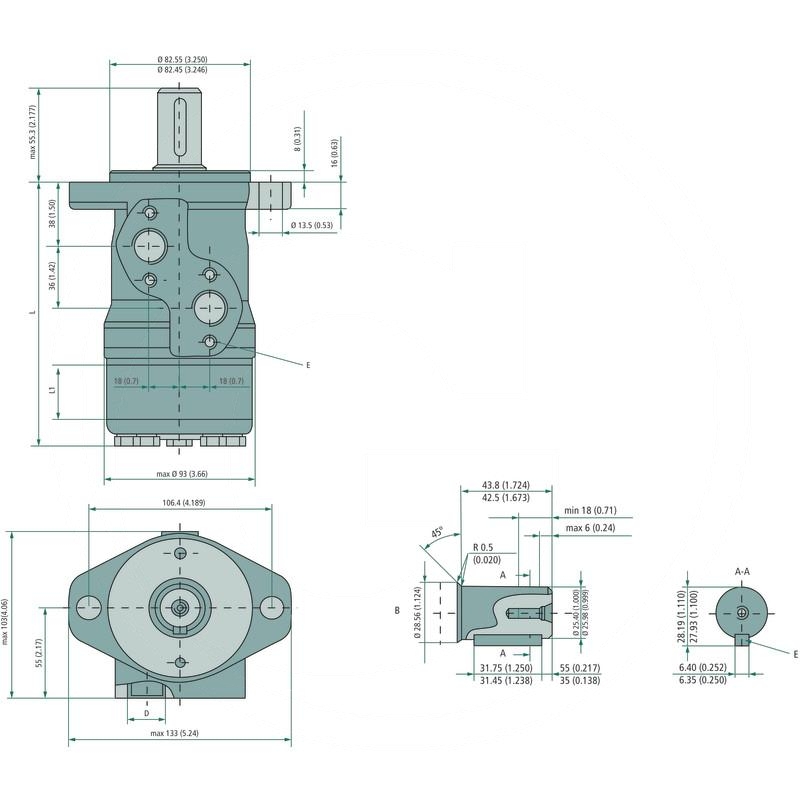 Danfoss Hydraulic motor OMP 80 | zdjęcie nr 2