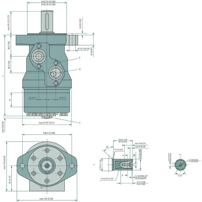 Danfoss Hydraulic motor OMR 100 | zdjęcie nr 2