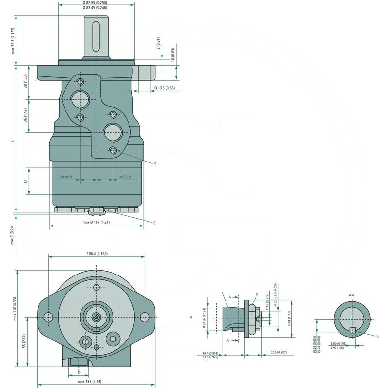 Danfoss Hydraulic motor OMR 160 | zdjęcie nr 2
