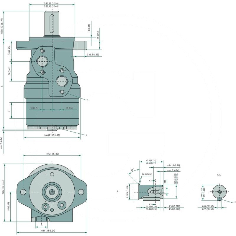 Danfoss Hydraulic motor OMR 250 | zdjęcie nr 2