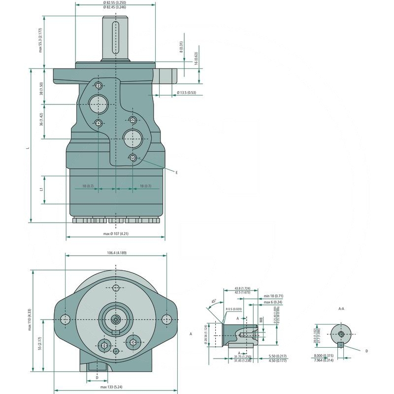 Danfoss Hydraulic motor OMR 375 | zdjęcie nr 2