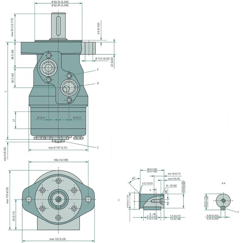Danfoss Hydraulic motor OMR 80 | zdjęcie nr 2