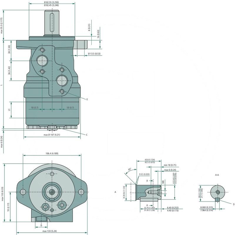 Danfoss Hydraulic motor OMR 80 | zdjęcie nr 2