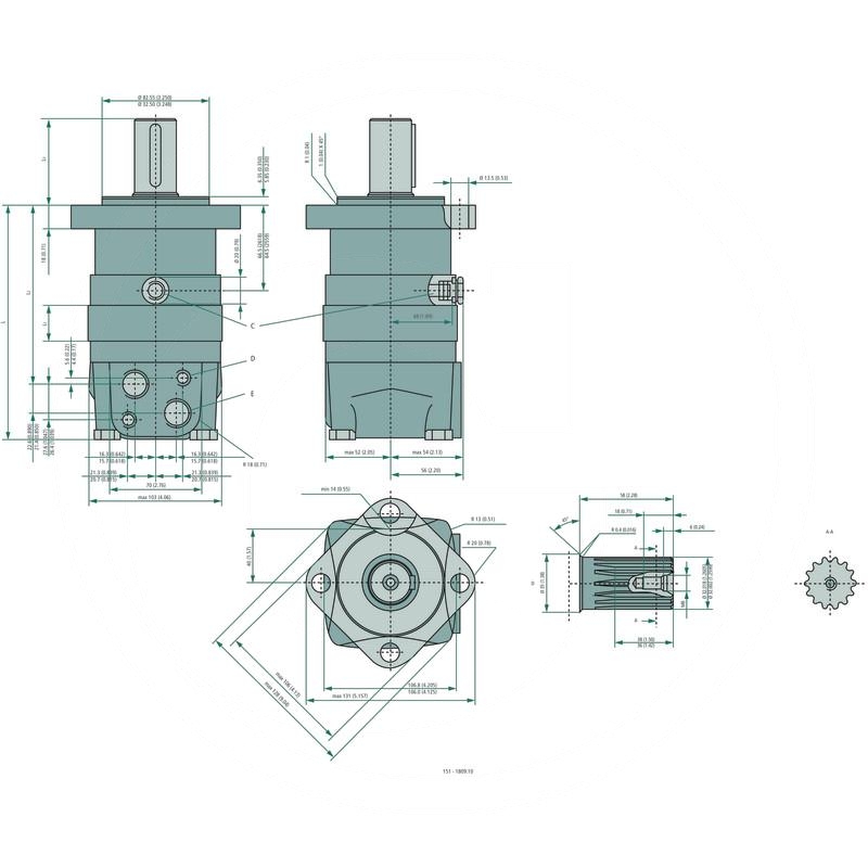 Danfoss Hydraulic motor OMS 125 | zdjęcie nr 2