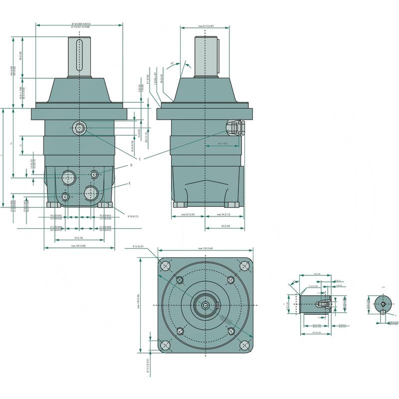Danfoss Hydraulic motor OMSW 100 | zdjęcie nr 2
