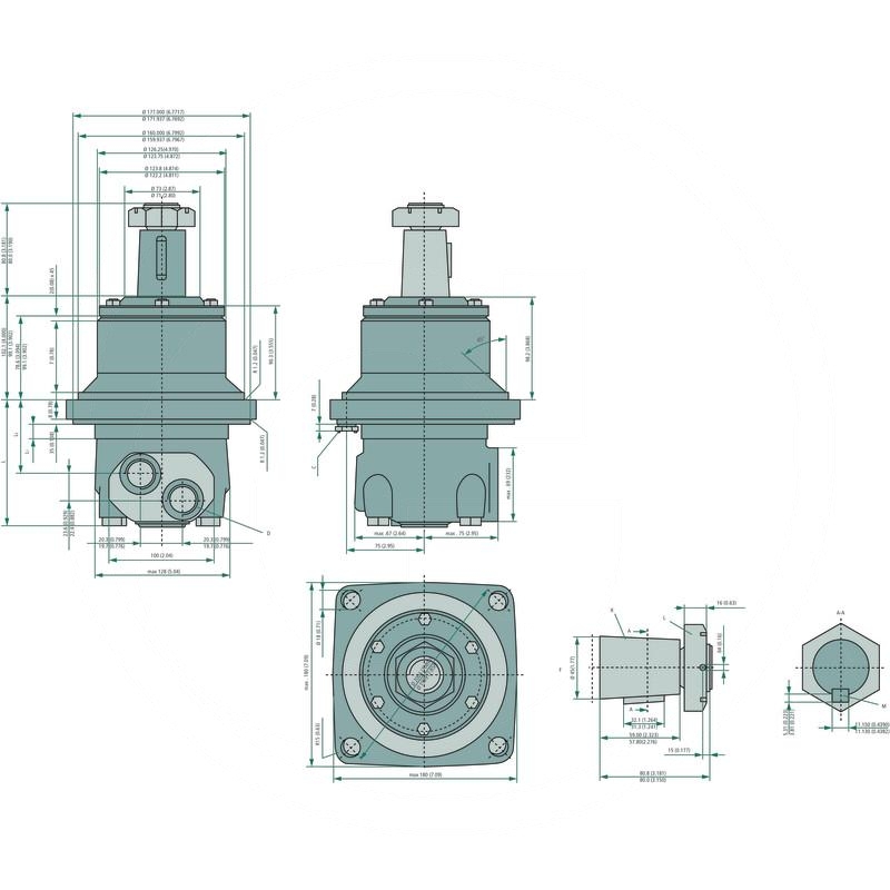 Danfoss Hydraulic motor OMTW 500 | zdjęcie nr 2