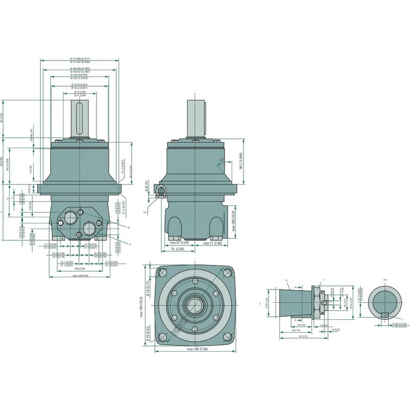 Danfoss Hydraulic motor OMTW 500 | zdjęcie nr 2