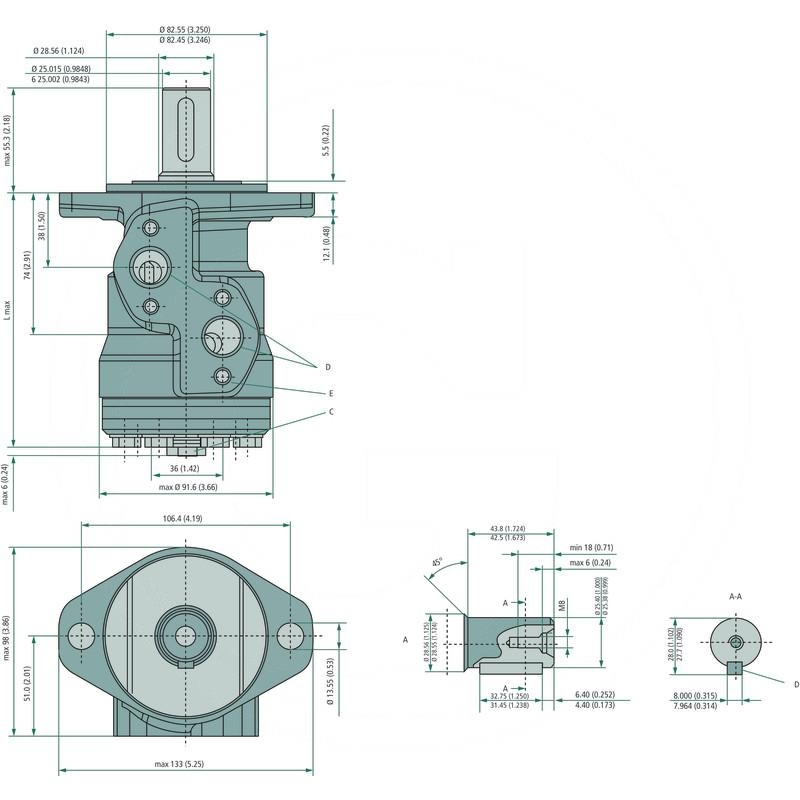 Danfoss Hydraulic motor VMP 160 | zdjęcie nr 2