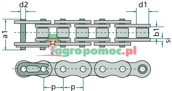 DONGHUA Roller chain | zdjęcie nr 2