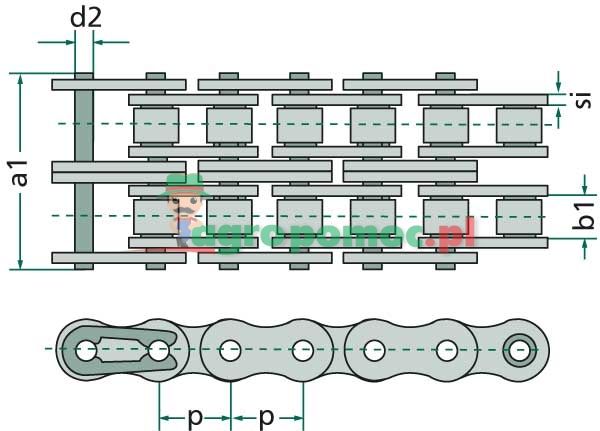 DONGHUA Roller chain | zdjęcie nr 2