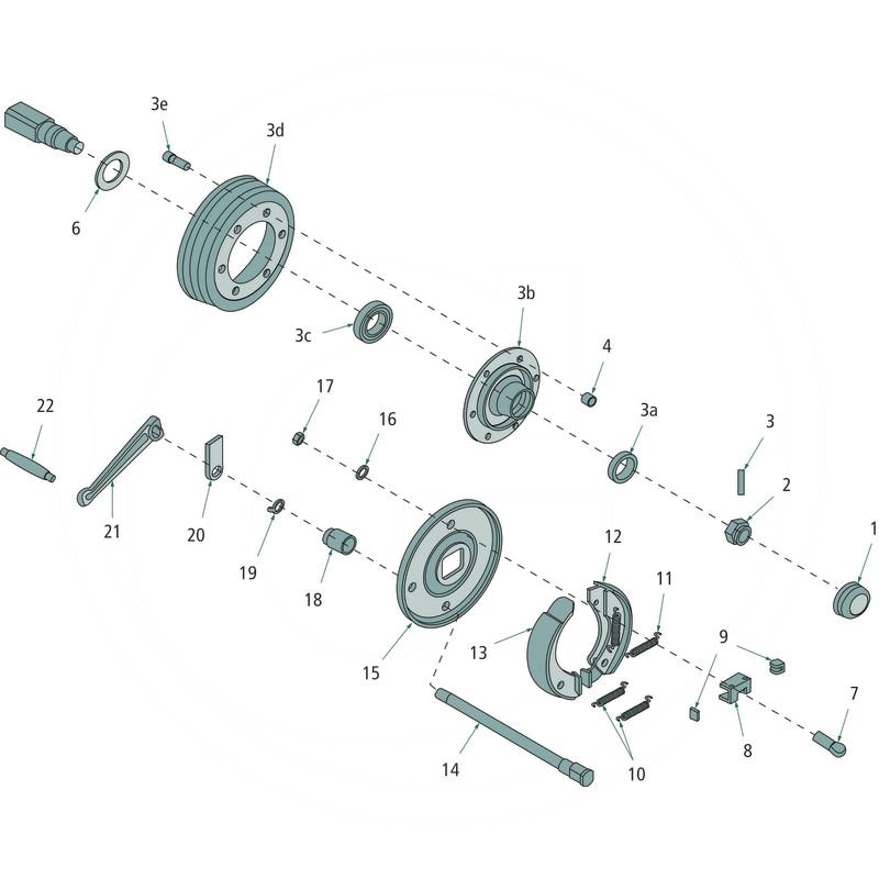FAD Brake shoe set | zdjęcie nr 2