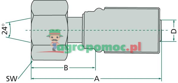 Gates PNE 08 DKOS M18x1.5 GATES | 5G-10FDHORX | zdjęcie nr 2