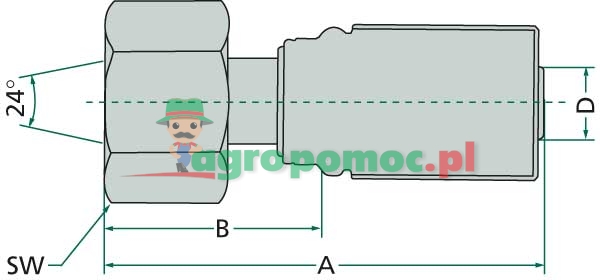 Gates PNE 10 DKOL M18x1.5 GATES | 6G-12FDLORX | zdjęcie nr 2