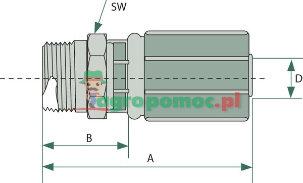 Gates PNE 16 AGORF 1" | 10G10MFFOR | zdjęcie nr 2