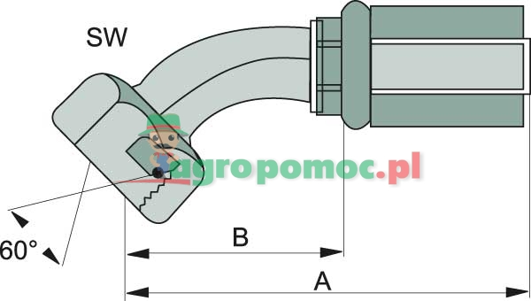 Gates PNE 16 DKOR 3/4" 45° | 10G-12FBSPORX45 | zdjęcie nr 2